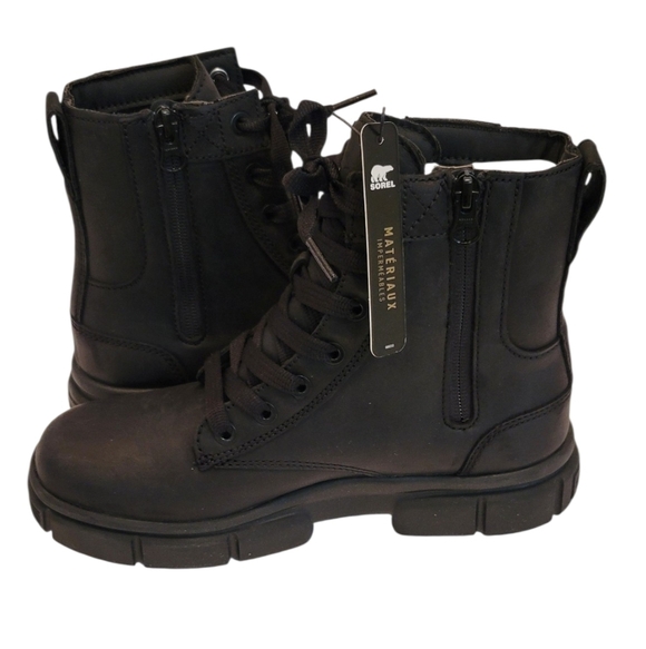 NIB Sorel Women's Explorer STRT Lace Boot Black Size 7 - Picture 12 of 16